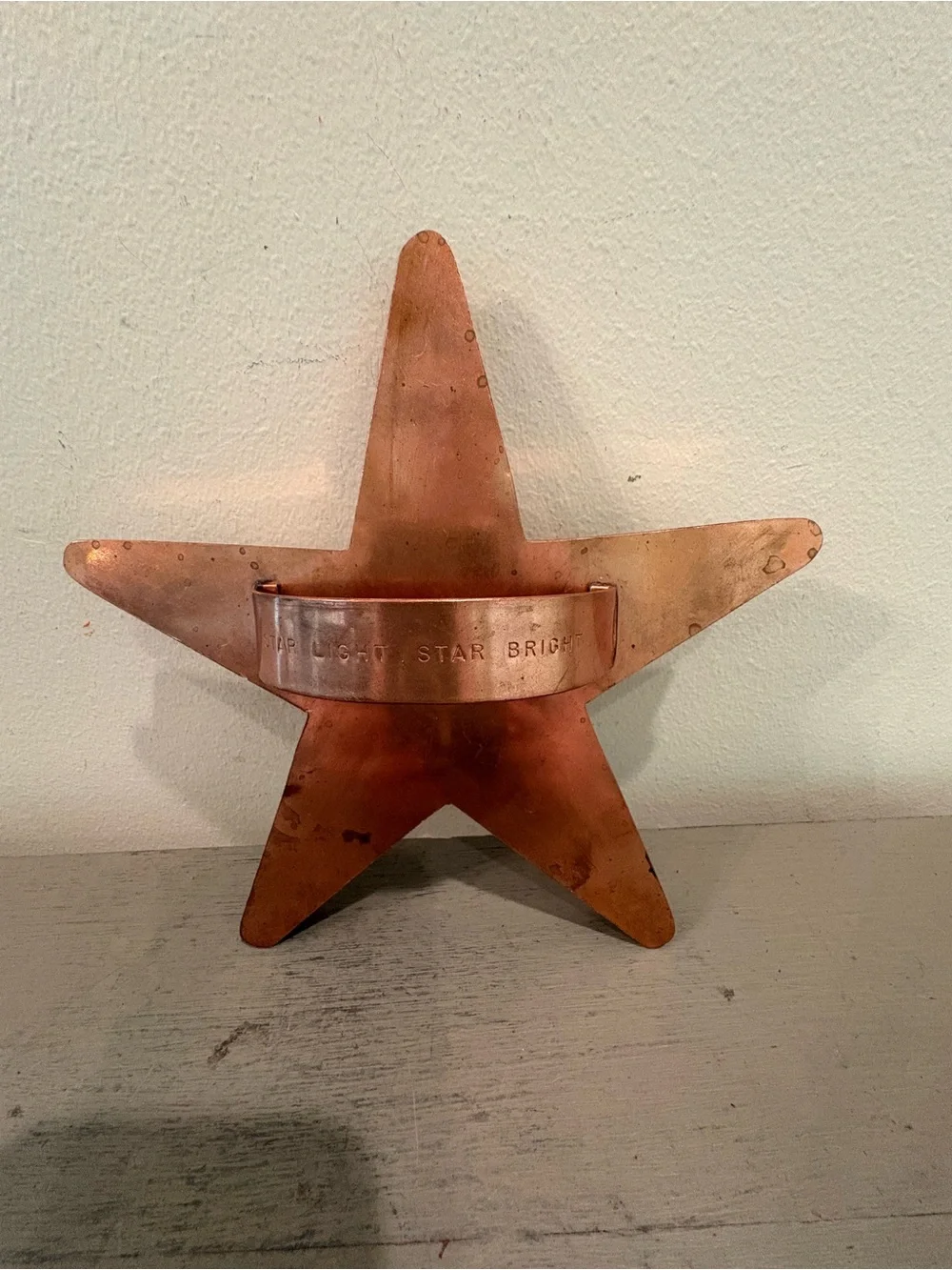 VTG Martha Stewart Copper 8” Star Light Star Bright Cookie Cutter